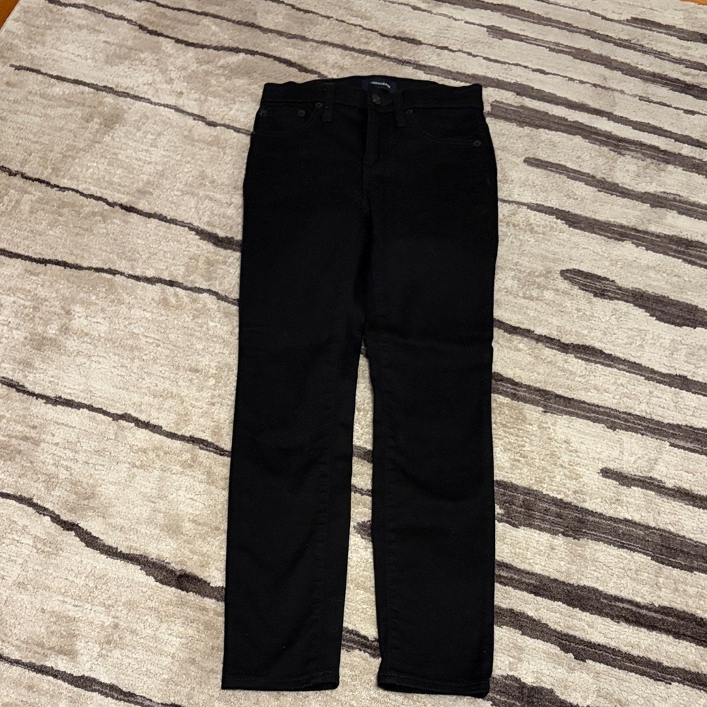 J. Crew Black High Rise Toothpick Jeans